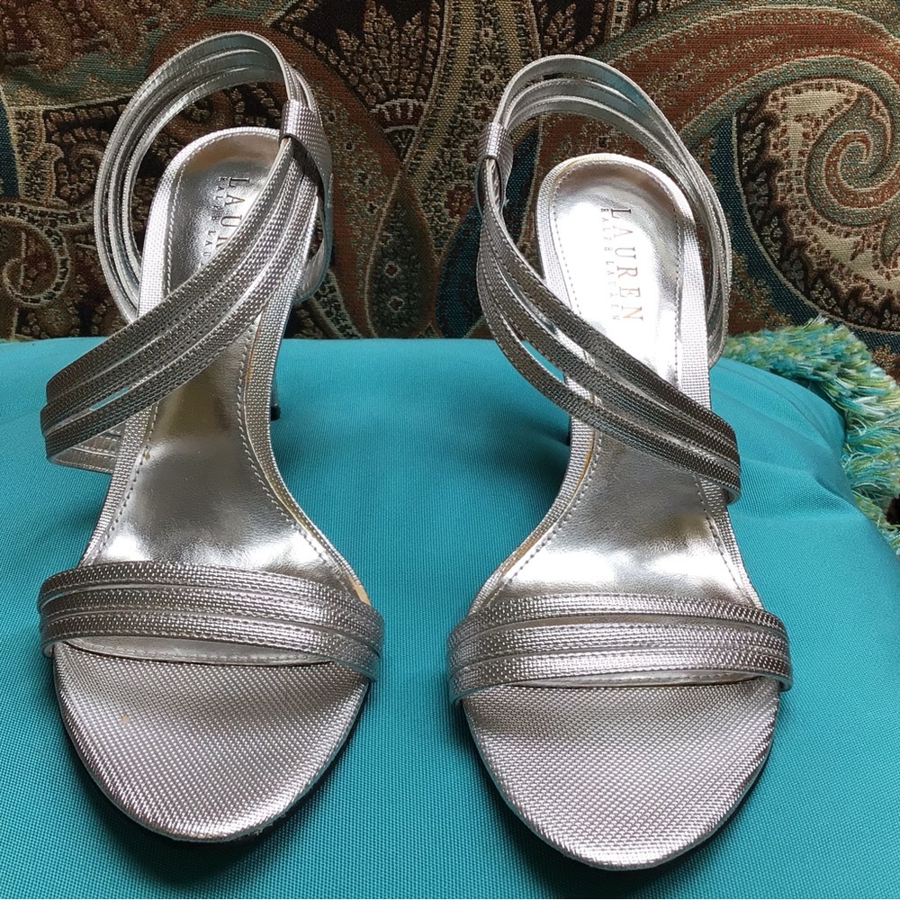 Ralph Lauren heel sandals. - Picture 3 of 7